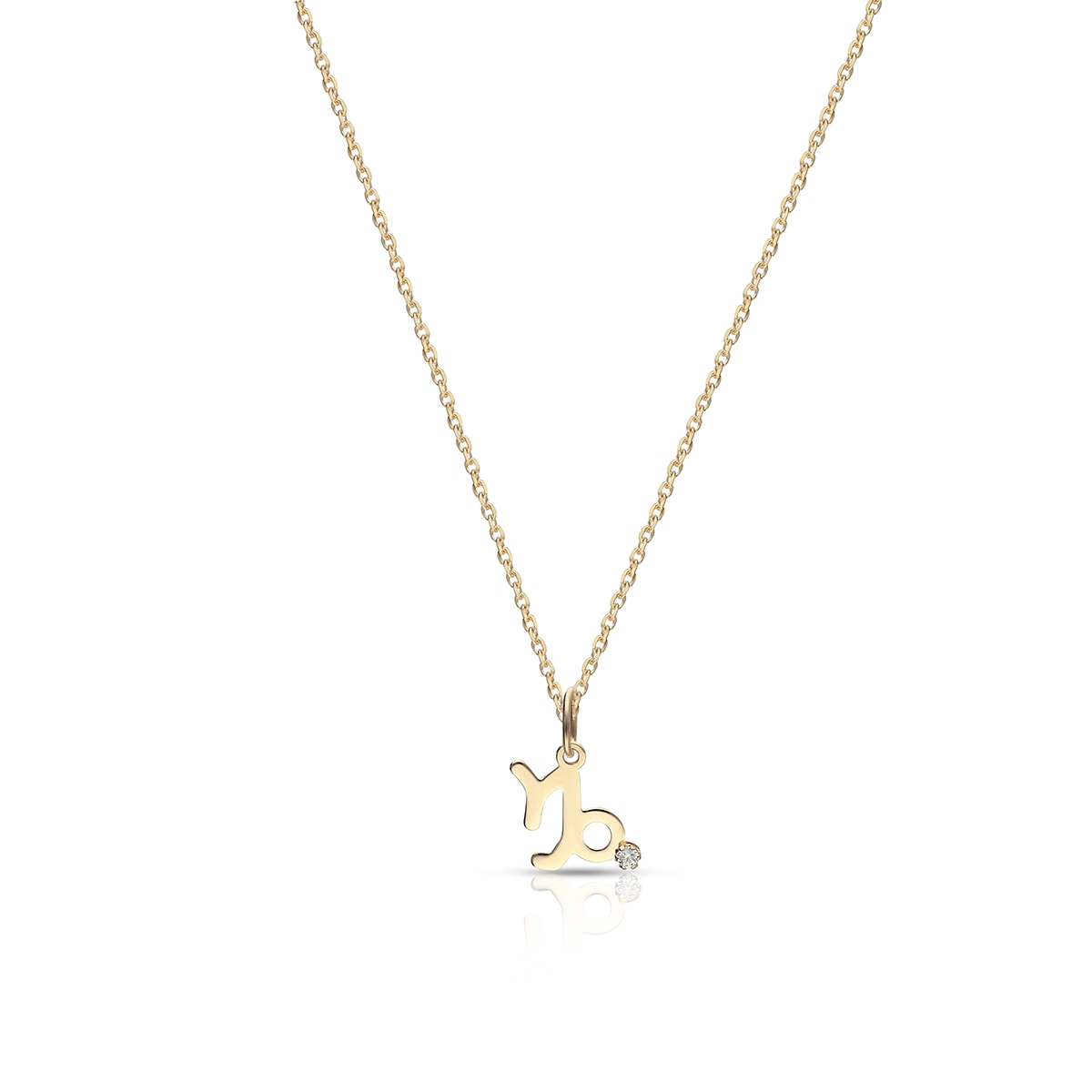 W.KRUK Wisiorek złoty Zodiak Koziorożec