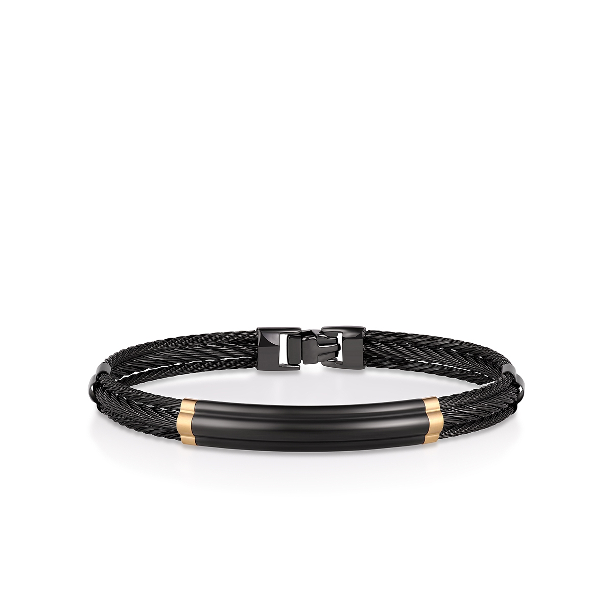 W.KRUK Bransoleta stal i złoto