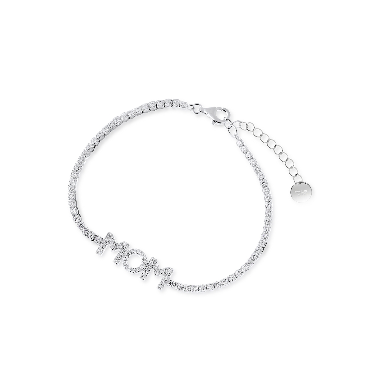 W.KRUK Bransoleta srebrna z cyrkoniami Mom