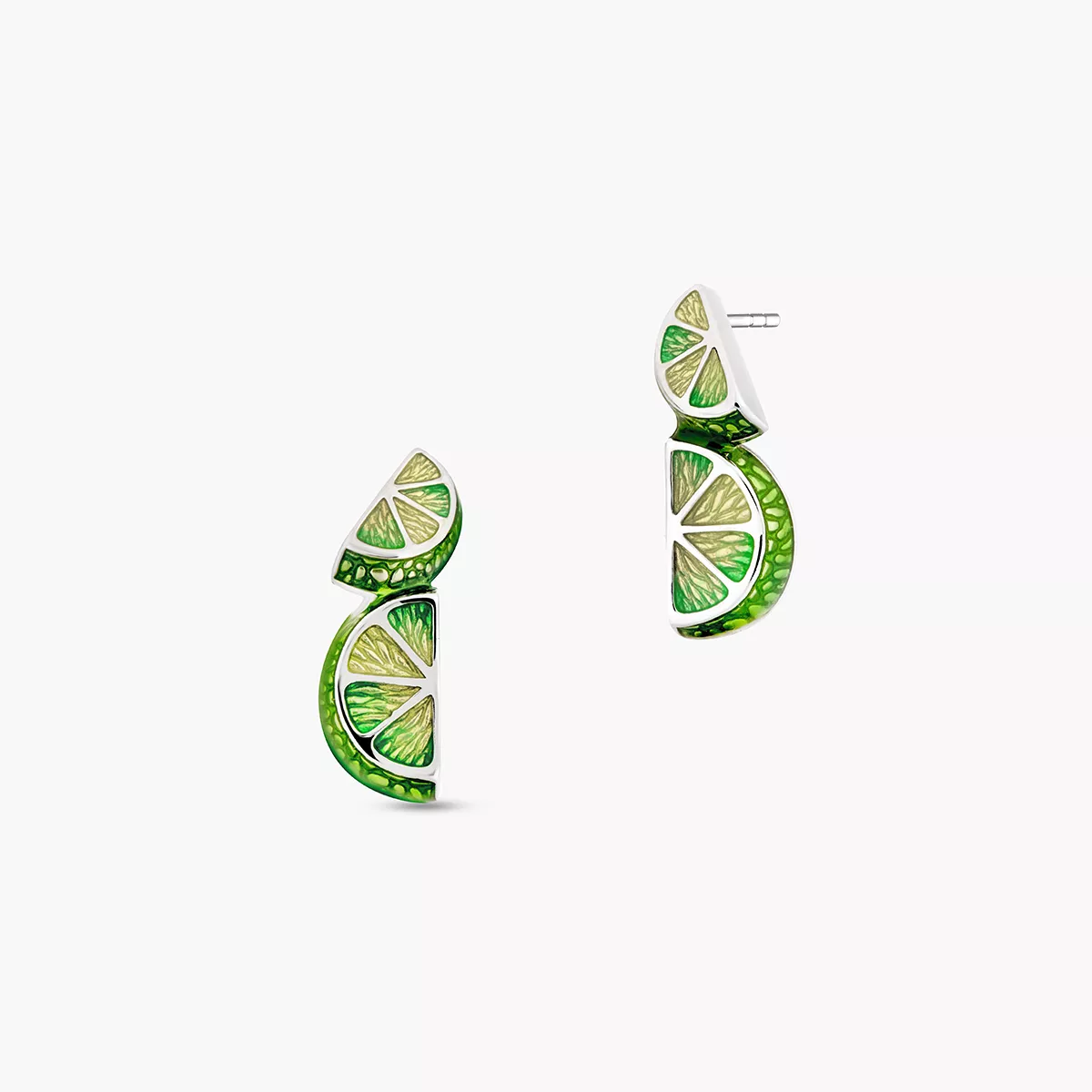 W.KRUK - Kolczyki srebrne Kwiaty Nocy Limonki