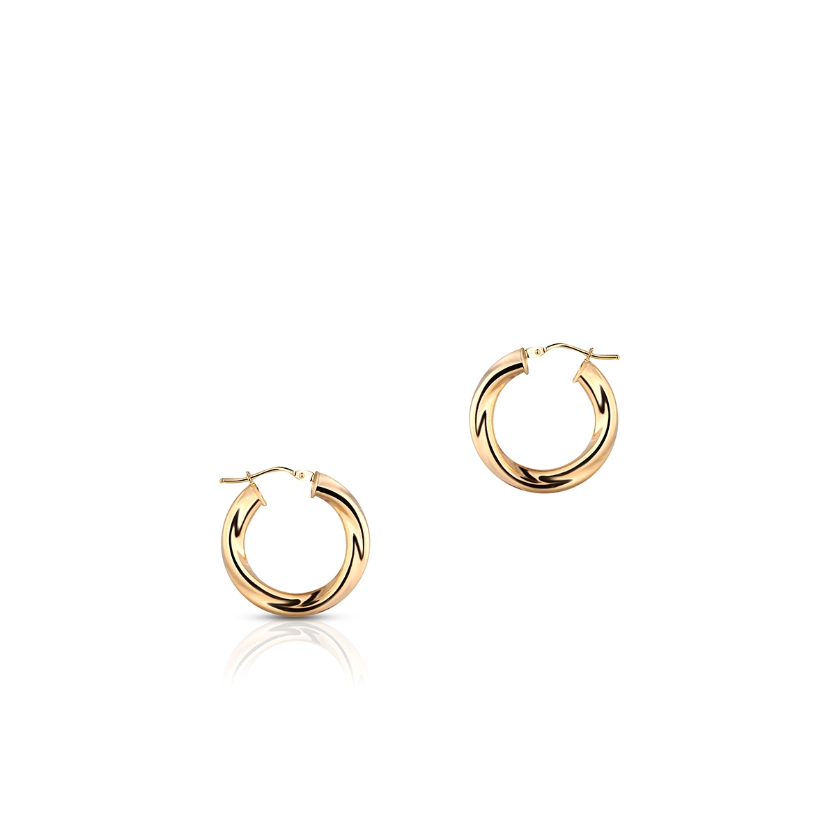 W.KRUK Kolczyki złote koła