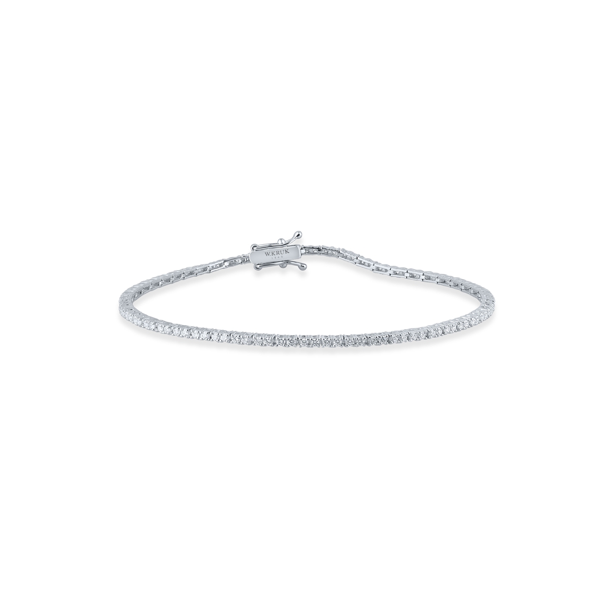 W.KRUK Bransoleta białe złoto z brylantami