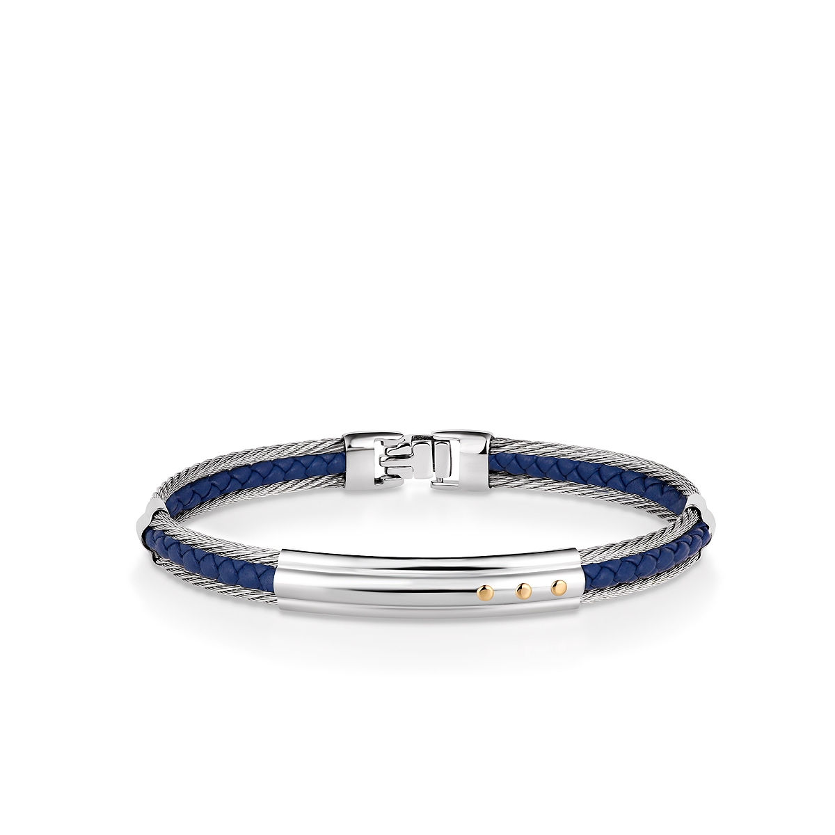 W.KRUK Bransoleta stal i złoto