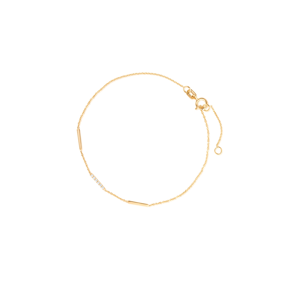 W.KRUK Bransoletka złota cyrkonie