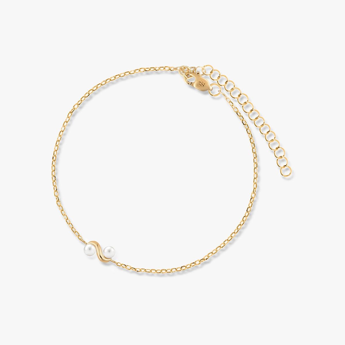 W.KRUK Bransoleta srebrna z perłami