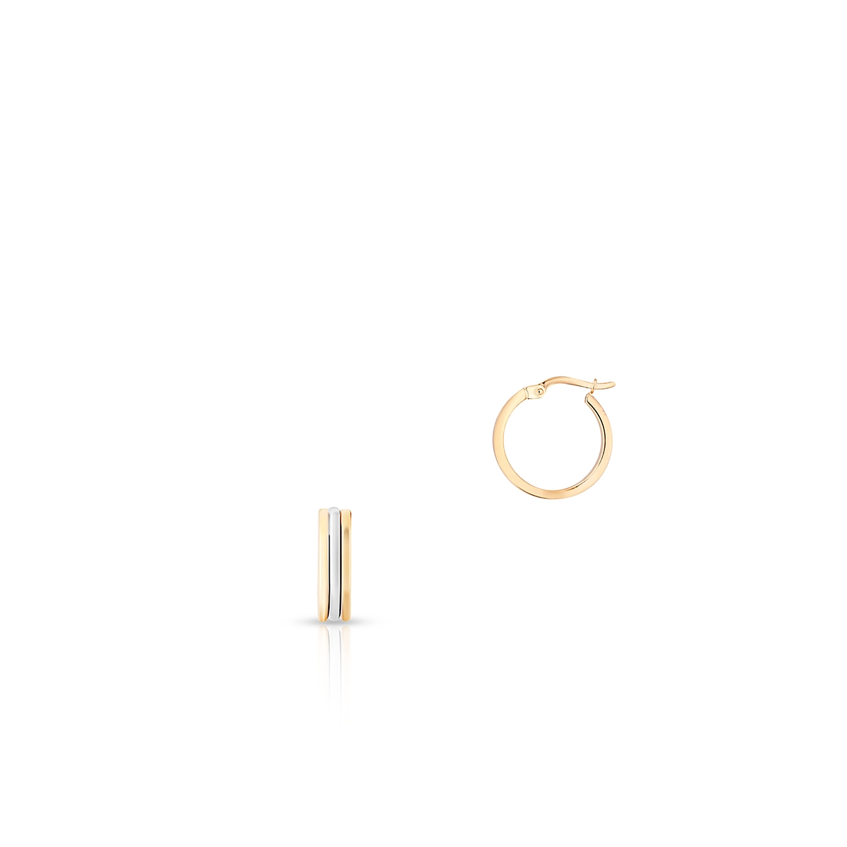 W.KRUK Kolczyki złote kółka