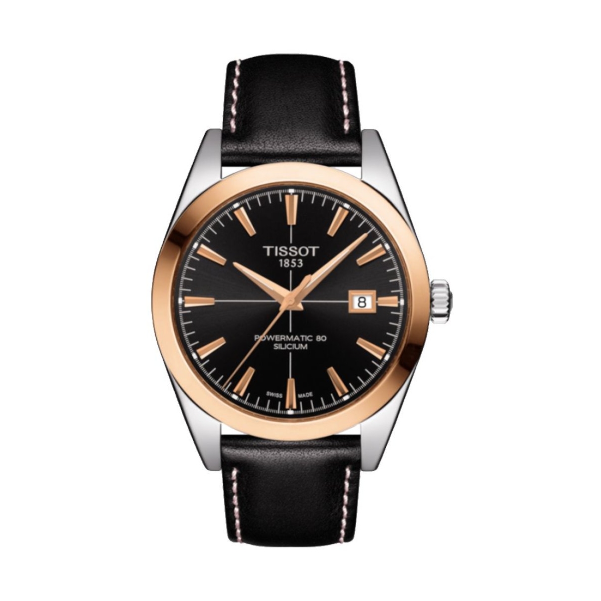 W.KRUK TISSOT GENTLEMAN GOLD BEZEL 40MM