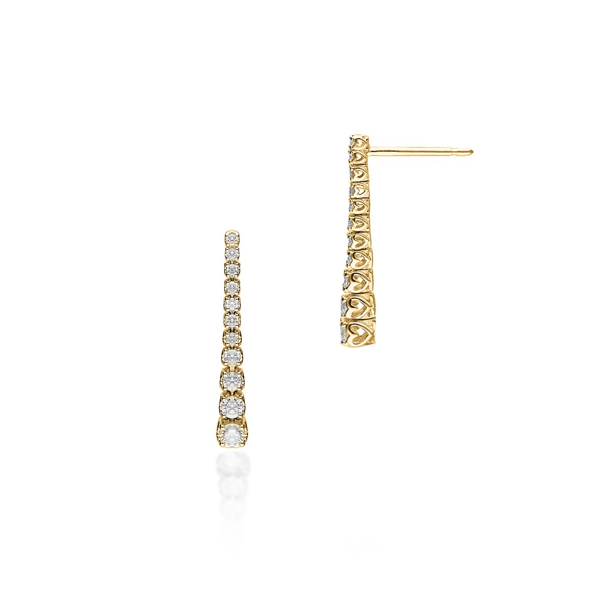 W.KRUK Kolczyki złote Recarlo