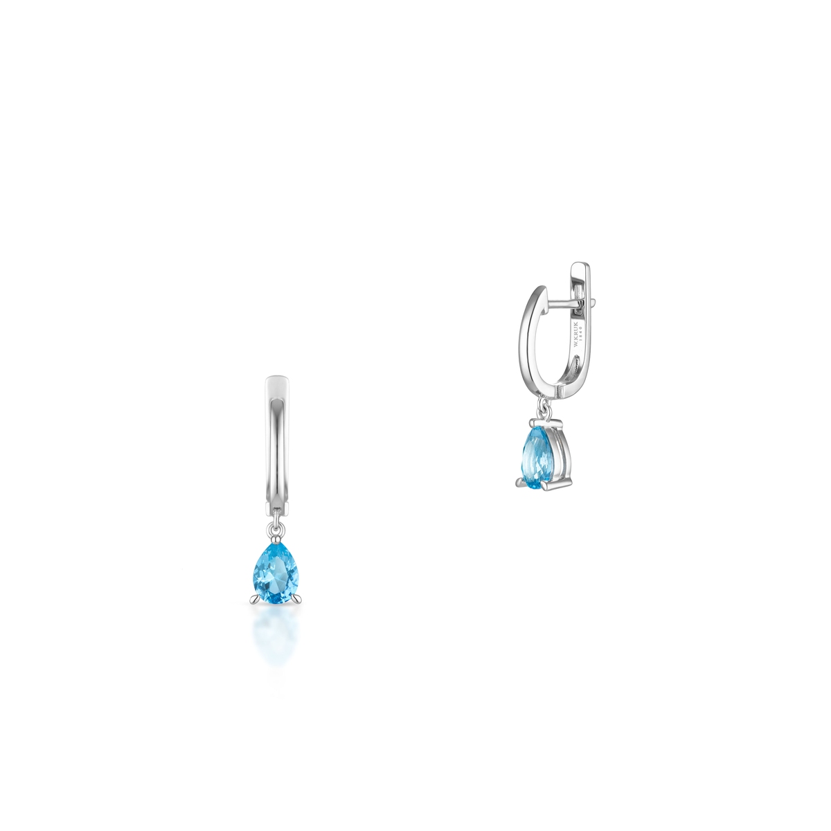 W.KRUK Kolczyki srebrne z cyrkoniami