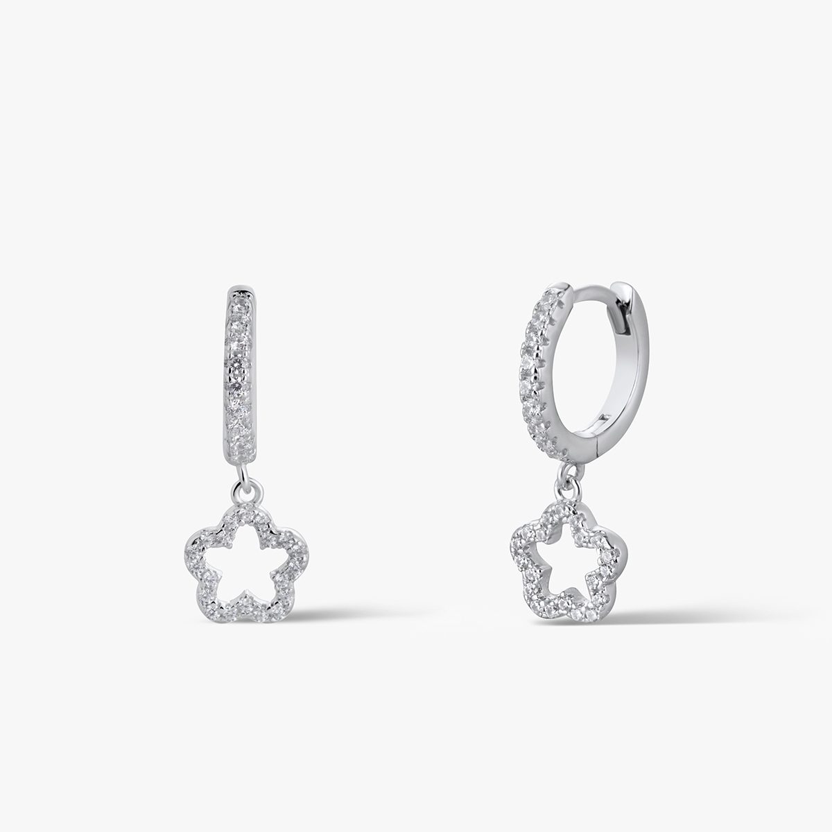 W.KRUK Kolczyki srebrne z cyrkoniami