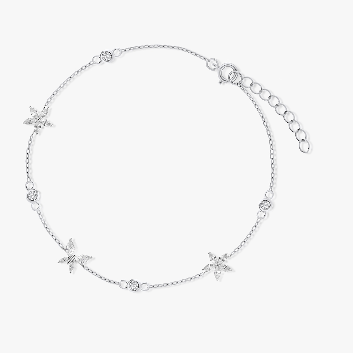 W.KRUK Bransoleta srebrna z cyrkoniami