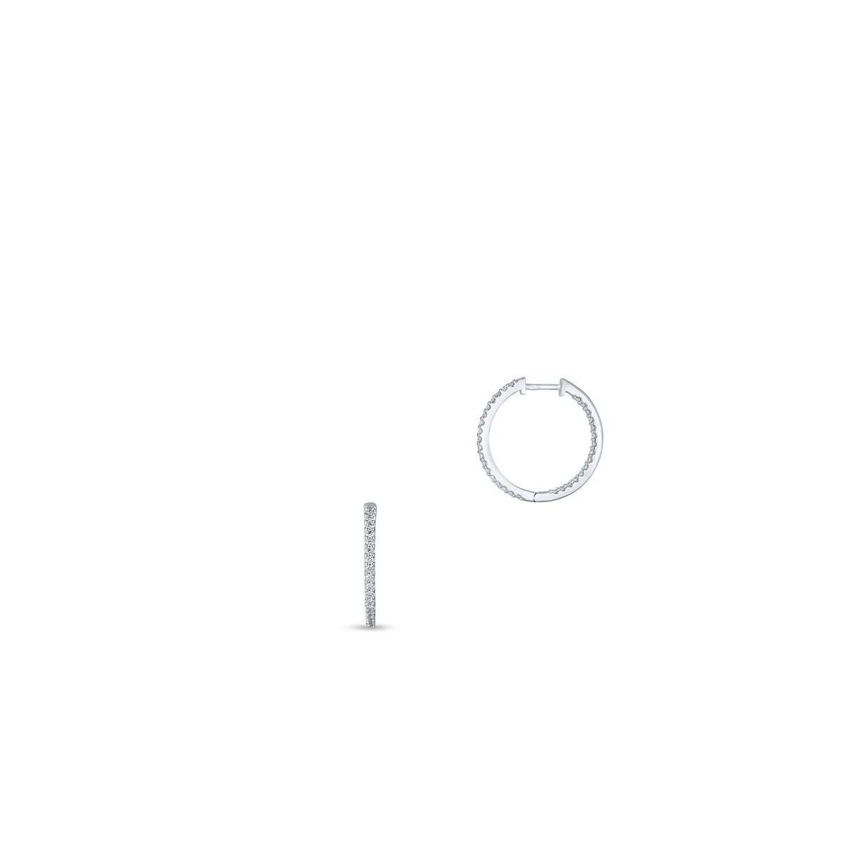 W.KRUK Kolczyki białe złoto z brylantami