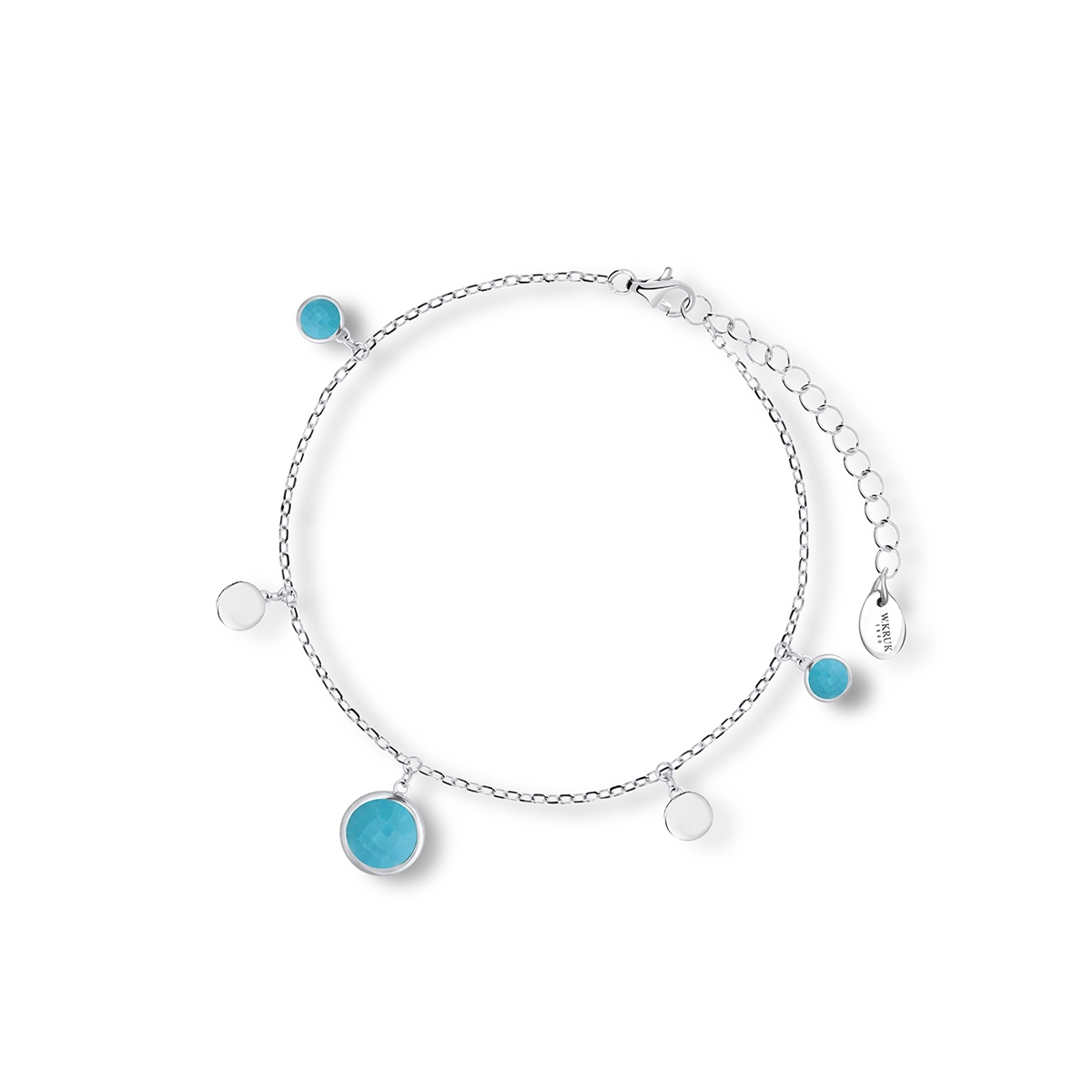 W.KRUK Bransoletka srebrna Laguna