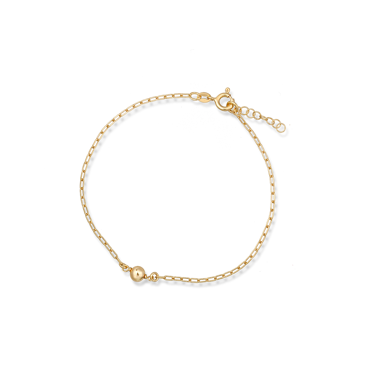 W.KRUK - Bransoletka srebrna pozłacana na nogę