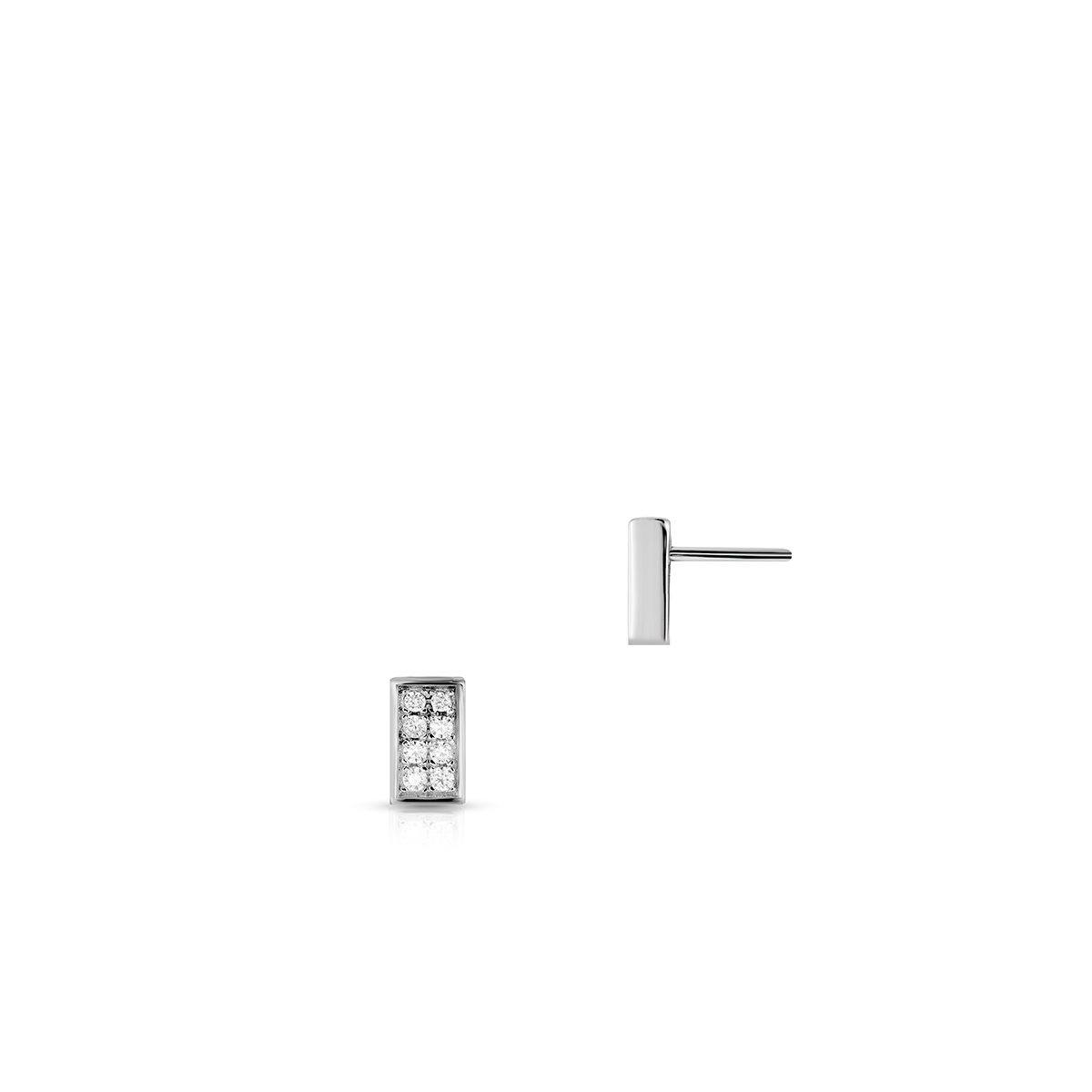 W.KRUK Kolczyki srebrne z cyrkoniami