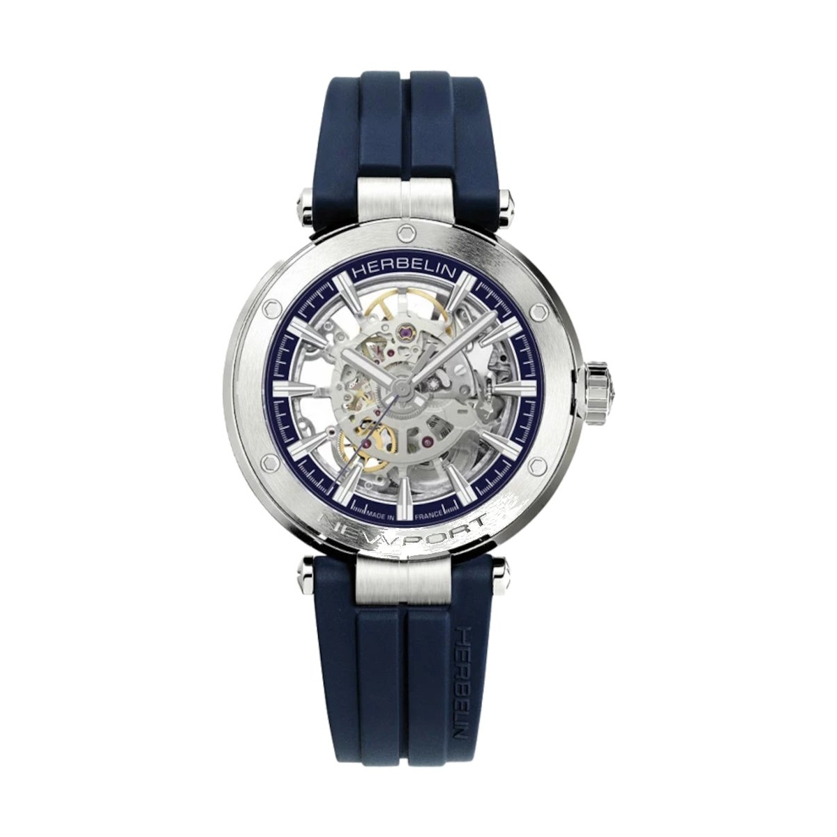 W.KRUK ZEGAREK HERBELIN NEWPORT AUTOMATIC SKELETON