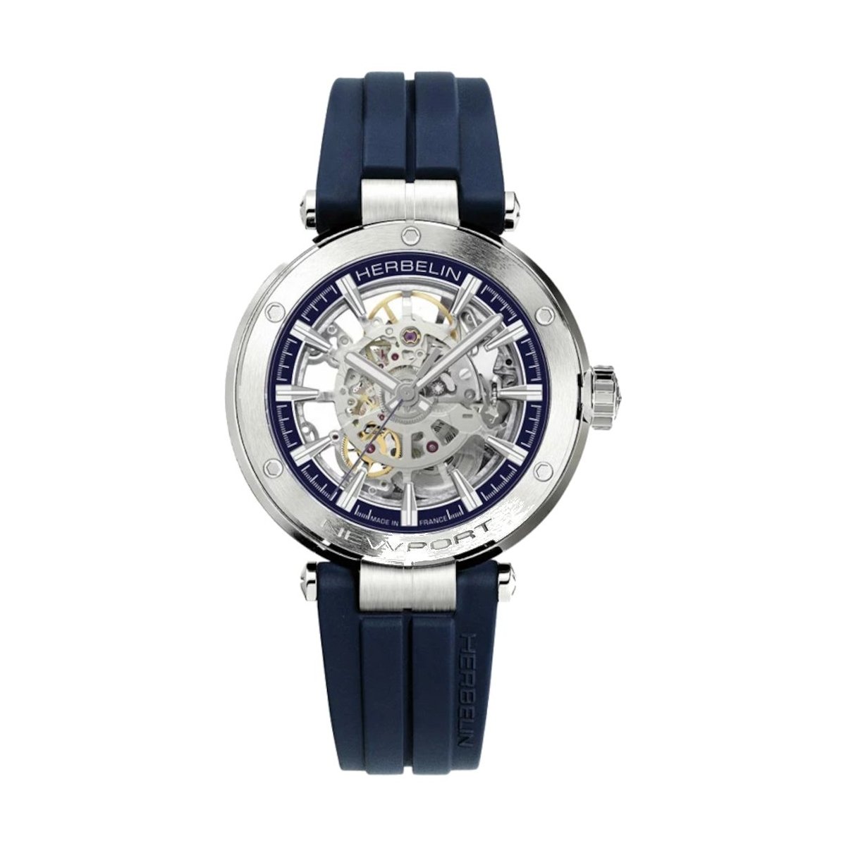 W.KRUK ZEGAREK HERBELIN NEWPORT AUTOMATIC SKELETON