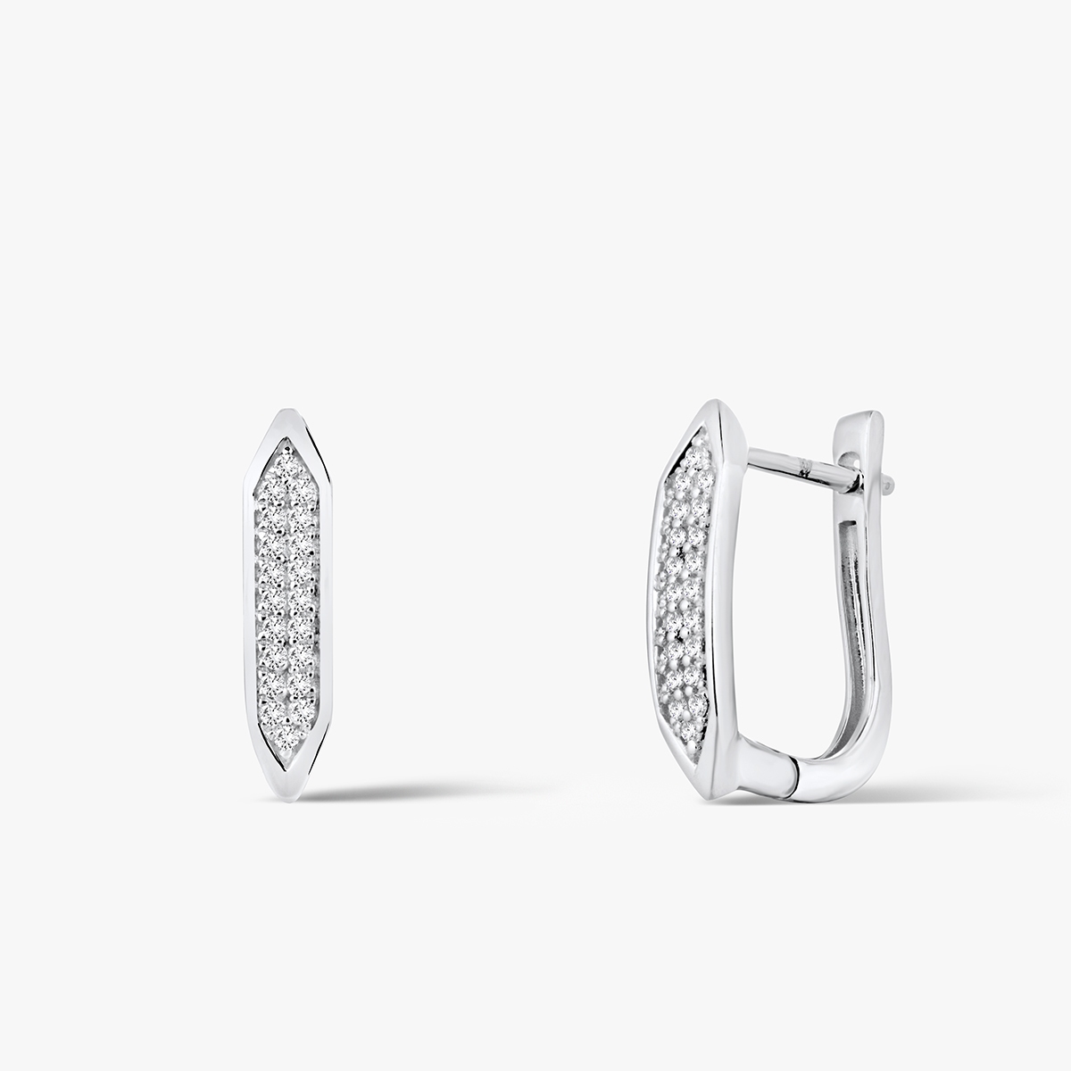 W.KRUK Kolczyki złote z diamentami