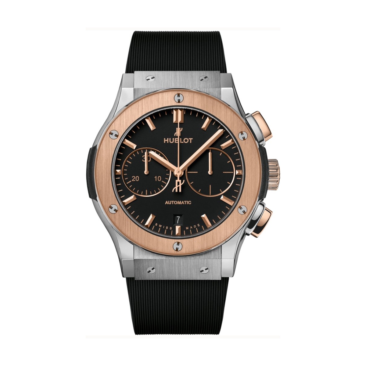W.KRUK ZEGAREK HUBLOT CLASSIC FUSION CHRONOGRAPH TITANIUM KING GOLD