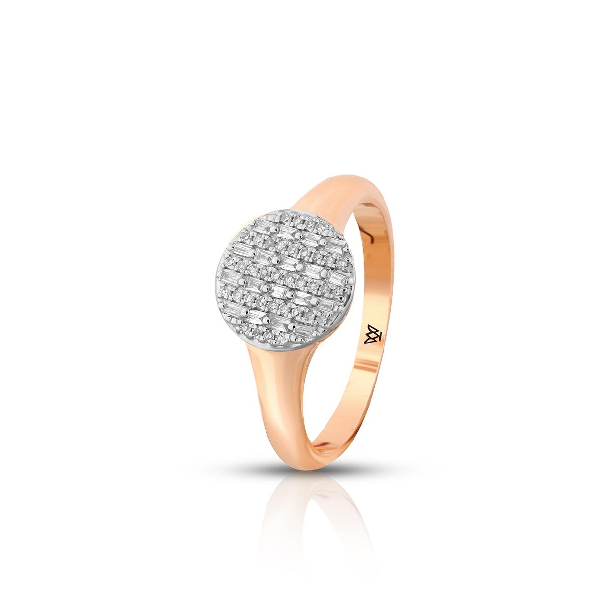 W.KRUK Pierścionek złoty z diamentami