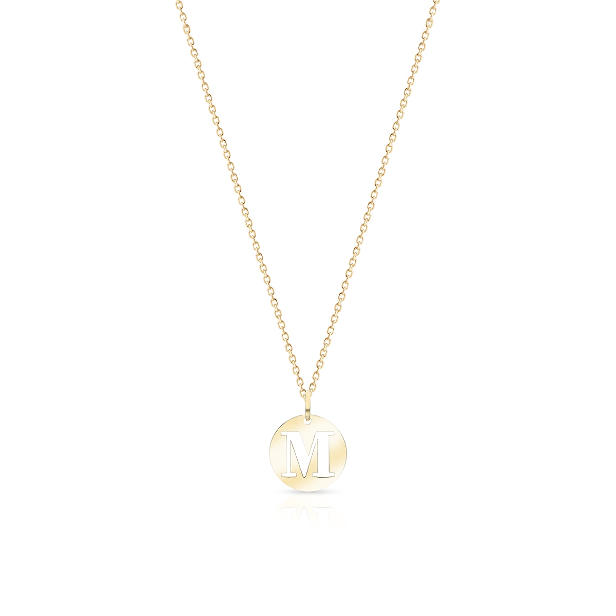 W.KRUK Wisiorek złoty literka M