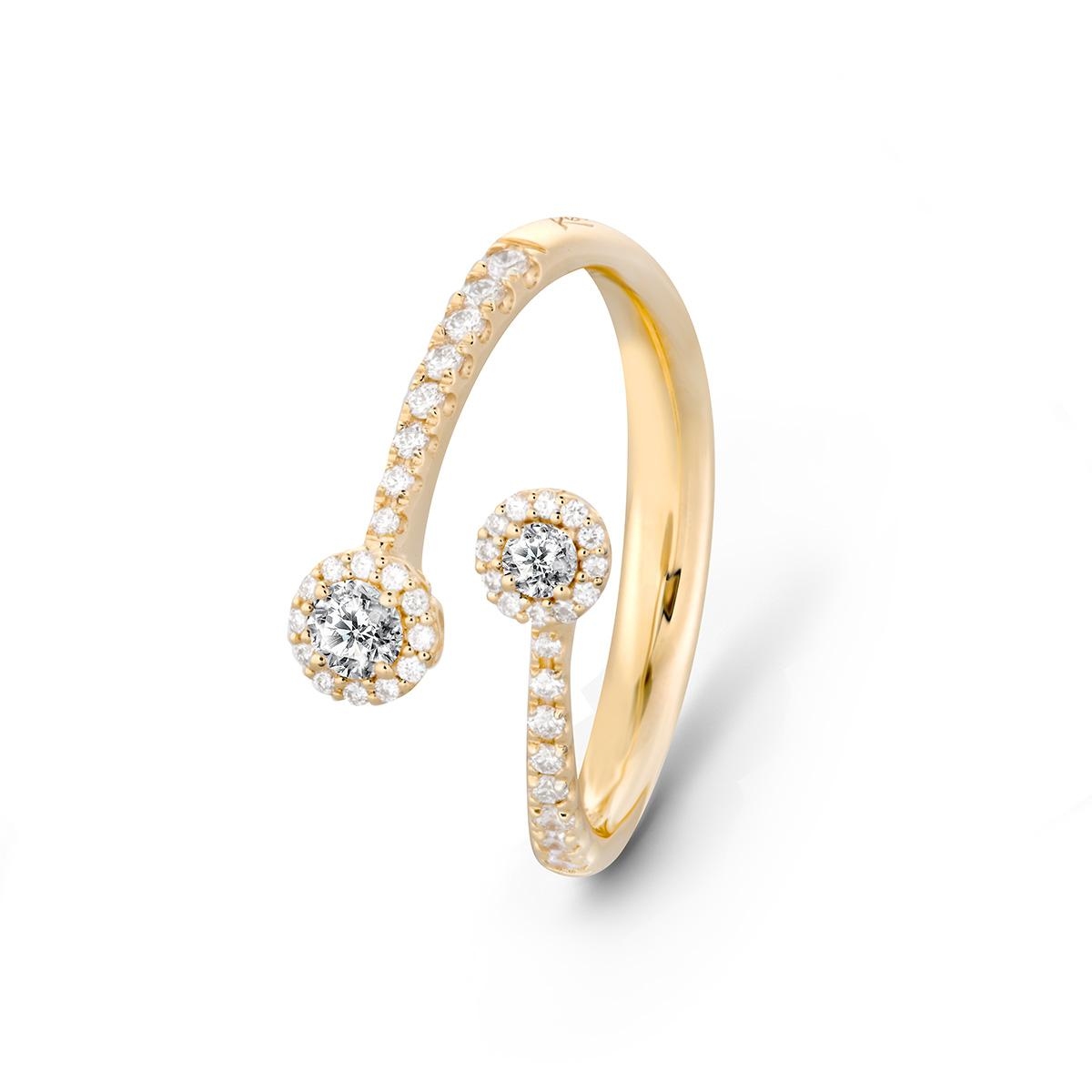 W.KRUK Pierścionek złoty Recarlo