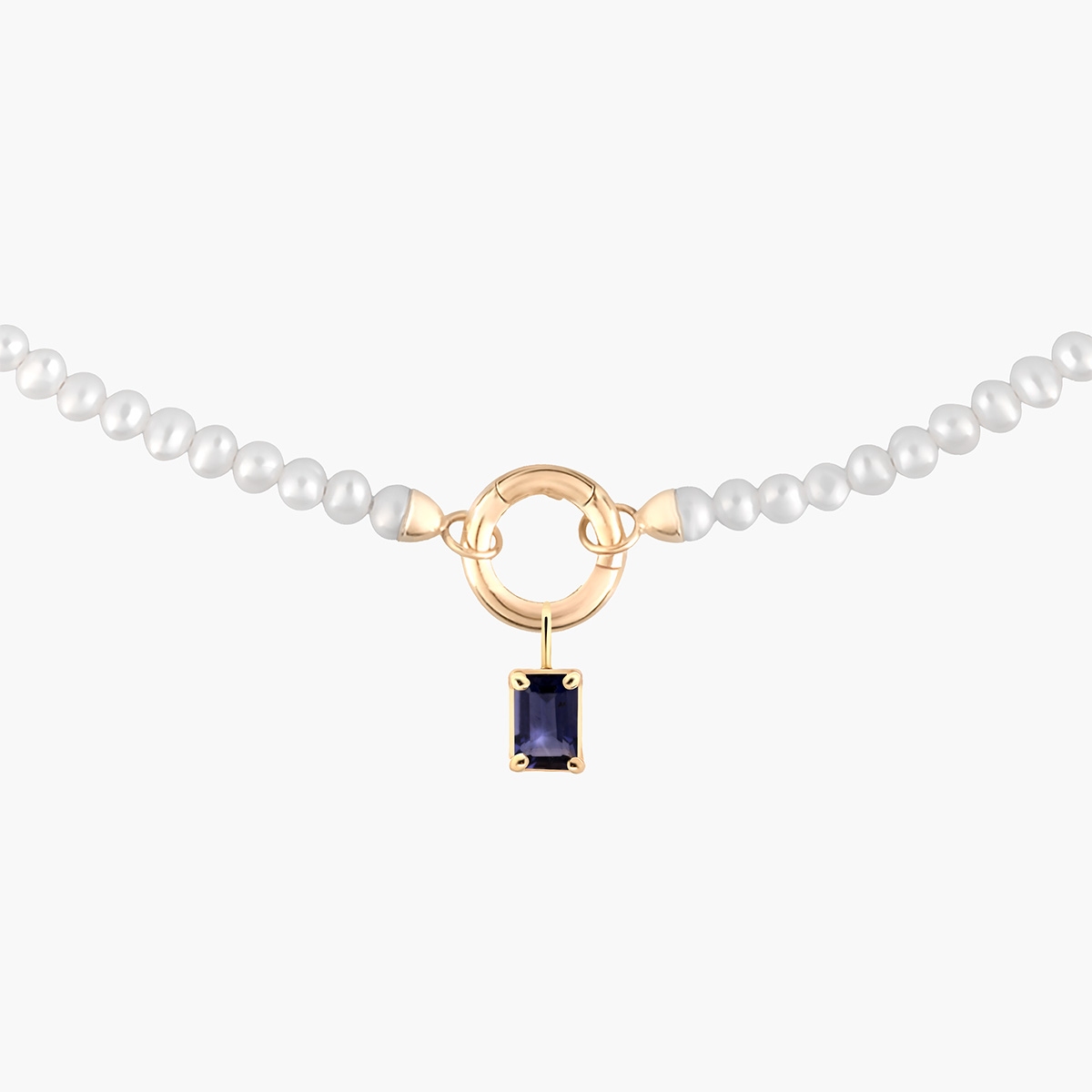 W.KRUK Wisiorek złoty z iolitem