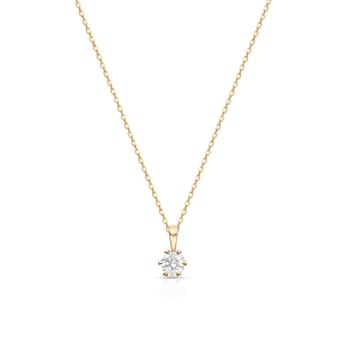 W.KRUK Wisiorek złoty z brylantem