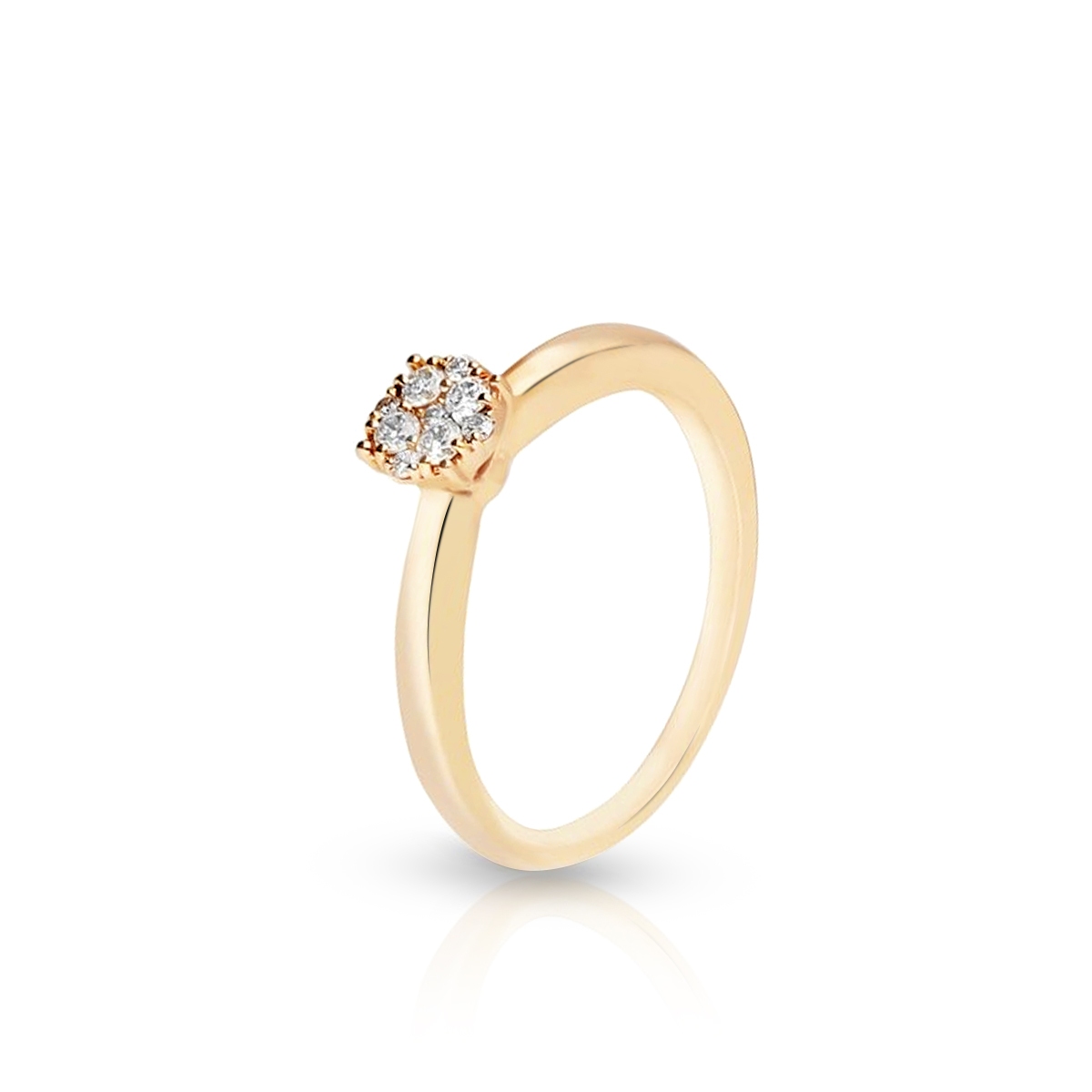 W.KRUK Pierścionek zaręczynowy złoty W.KRUK