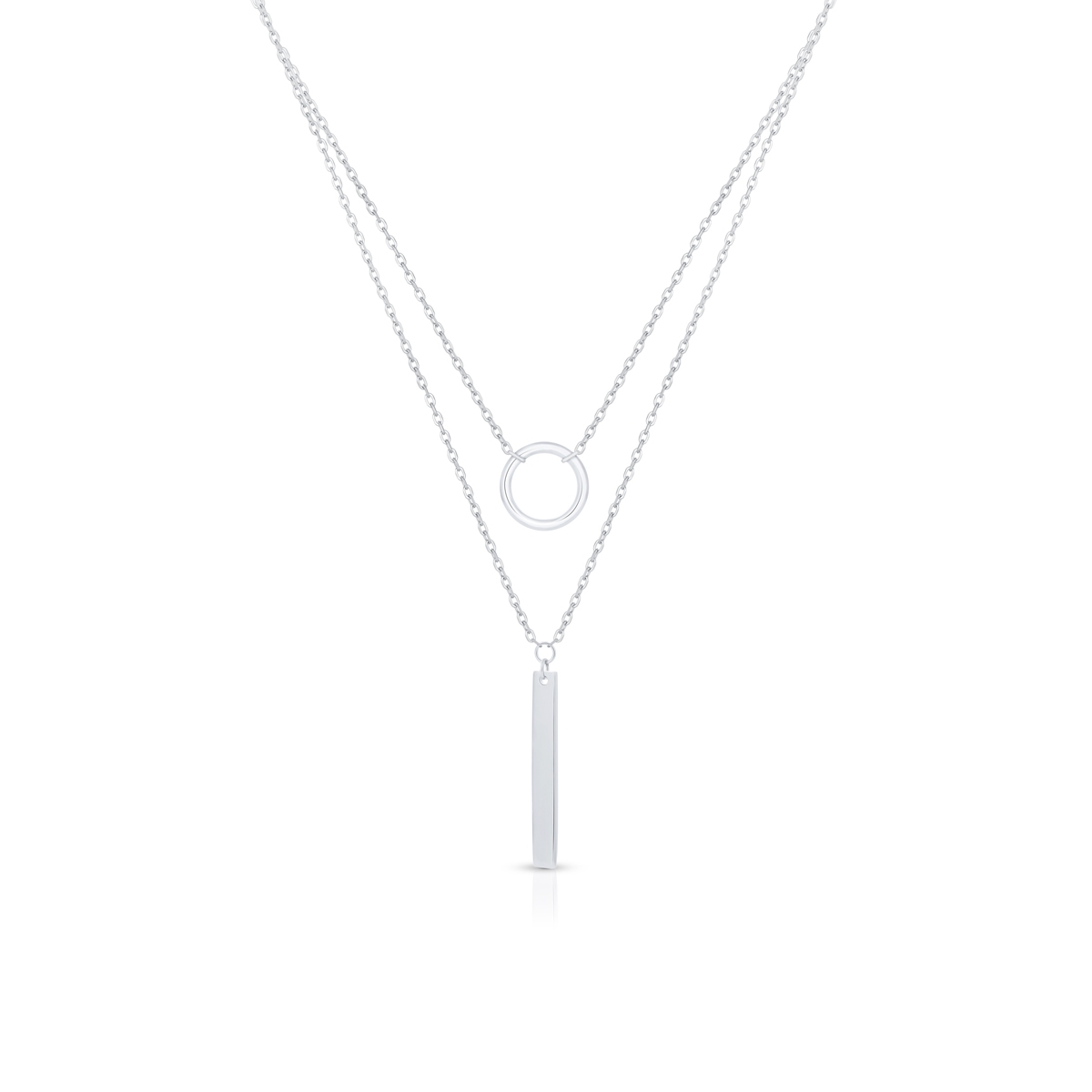 W.KRUK Naszyjnik srebrny kaskadowy