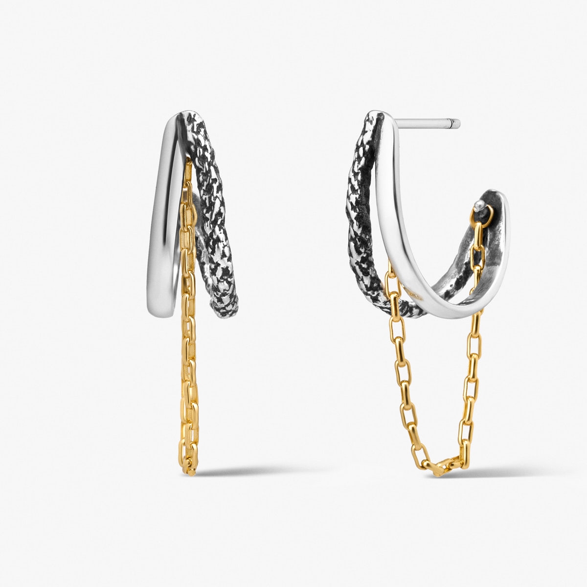 W.KRUK Kolczyki srebrne Freedom Forever