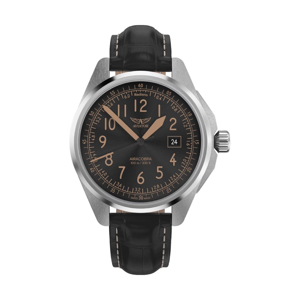 W.KRUK ZEGAREK AVIATOR AIRACOBRA 43 TYPE B