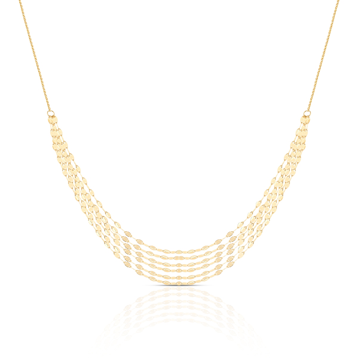 W.KRUK Naszyjnik złoty kaskadowy