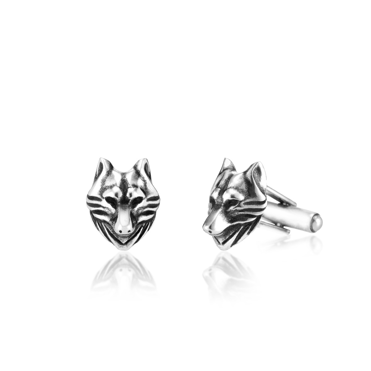 W.KRUK Spinki do koszuli srebrne Freedom