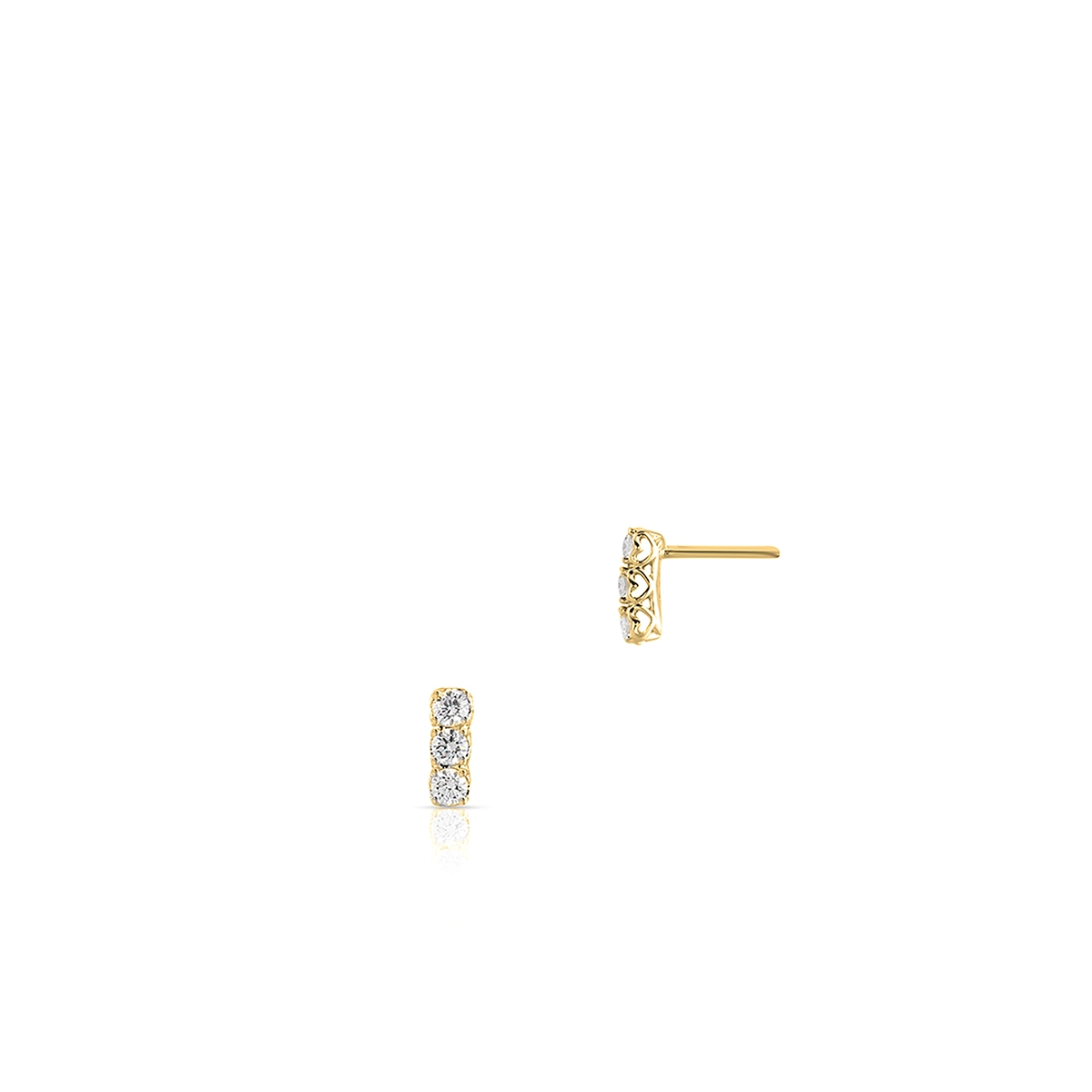 W.KRUK Kolczyki złote Recarlo