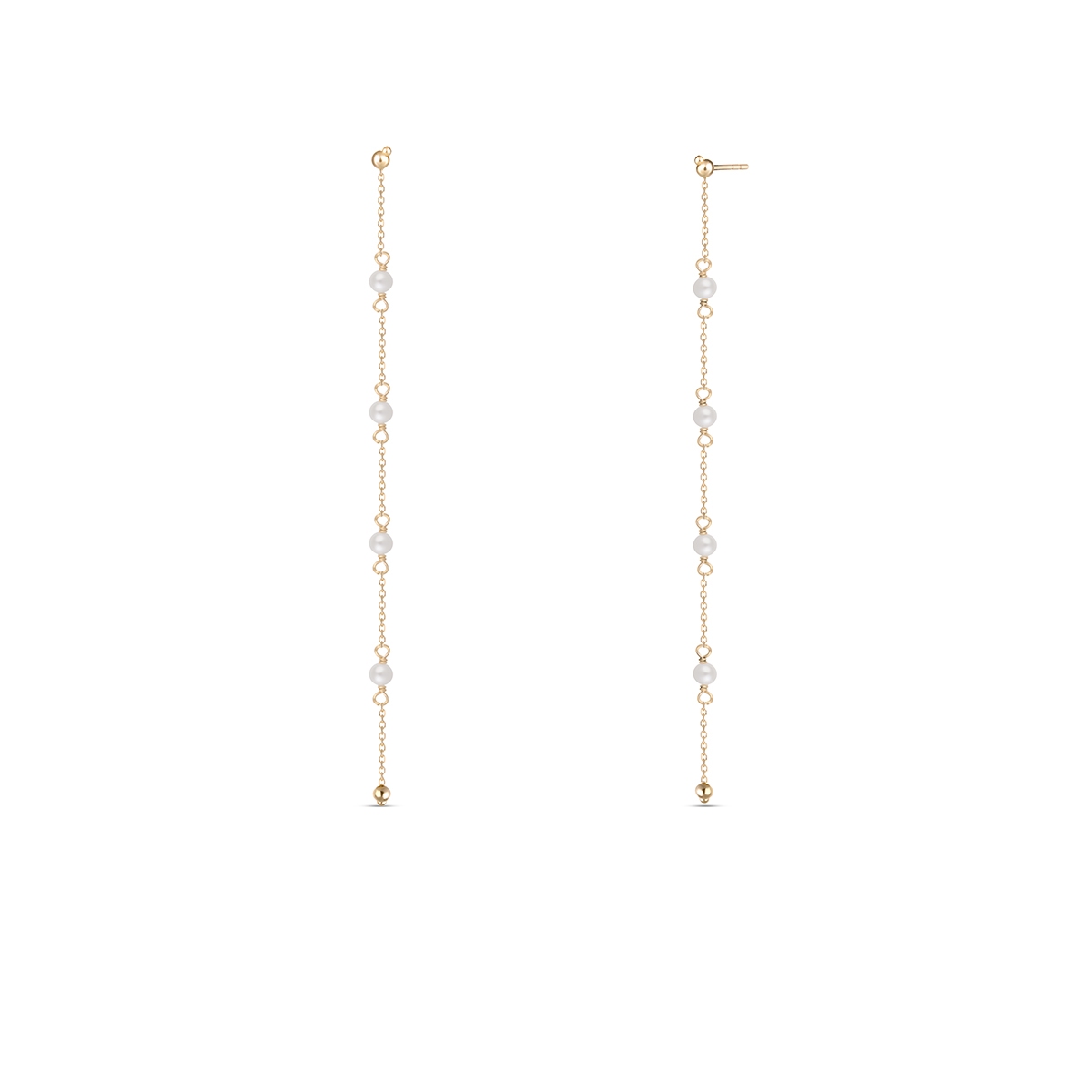 W.KRUK Kolczyki złote z perłami