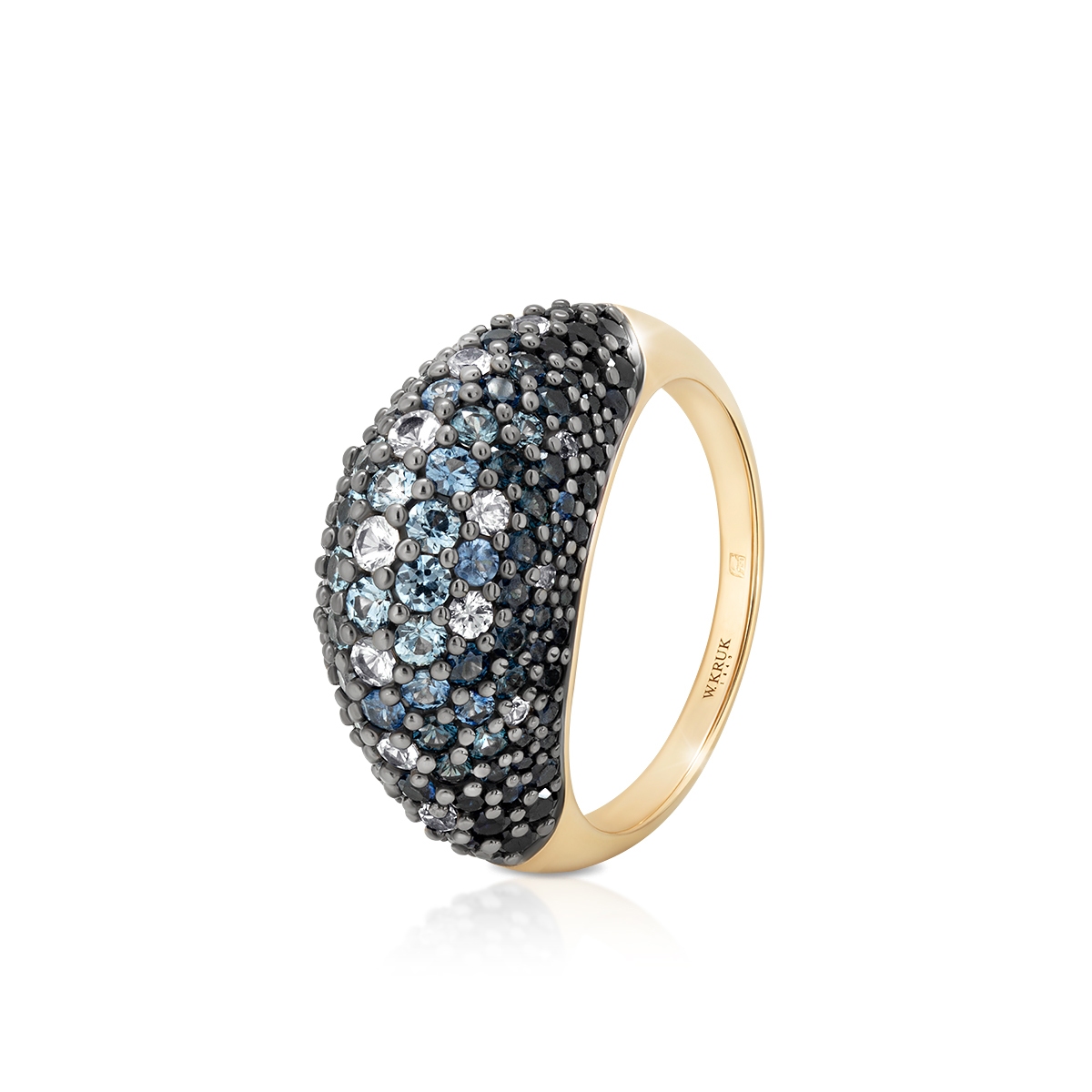 W.KRUK Pierścionek złoty Lunapark