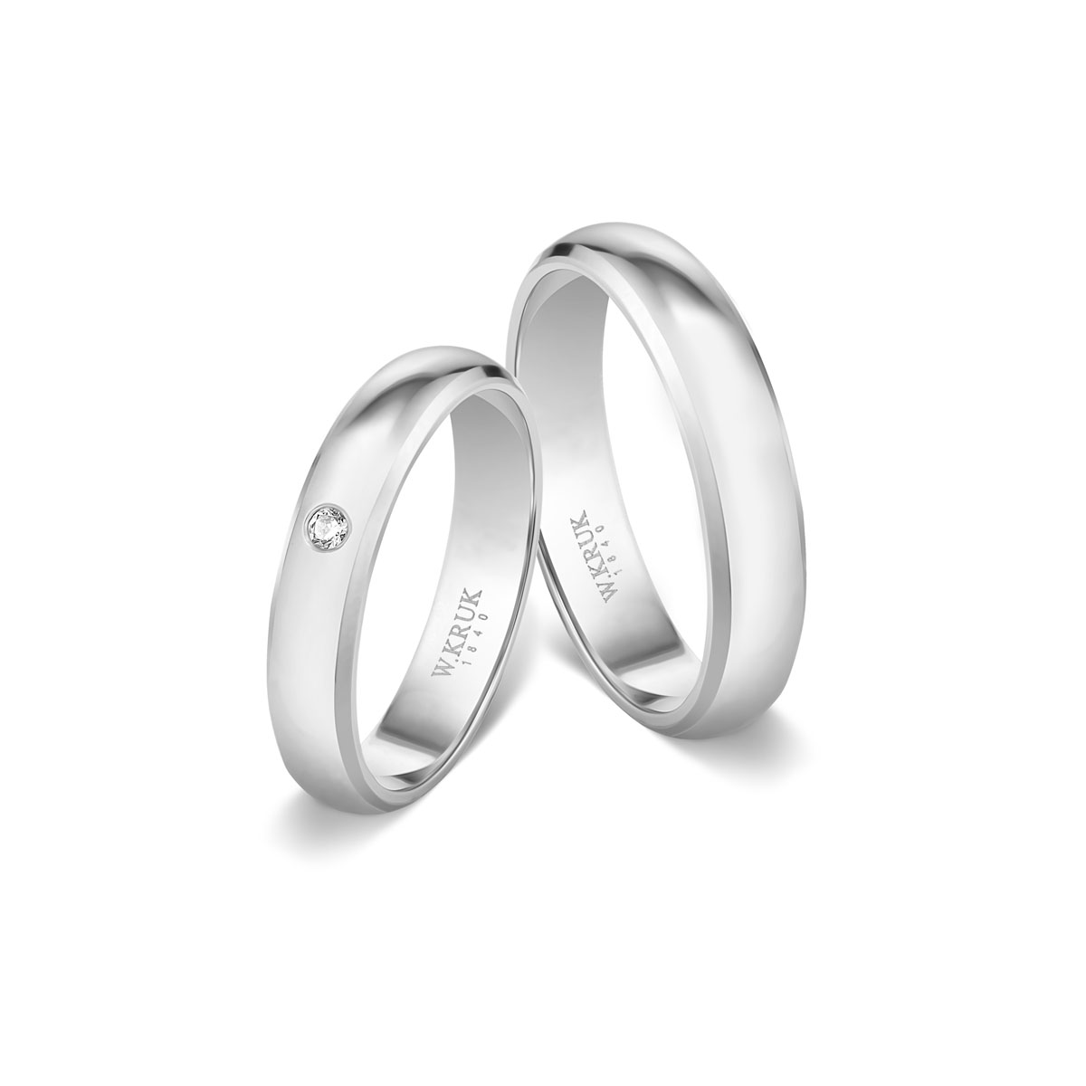 W.KRUK - Komplet obrączek złotych ALCHEMIA