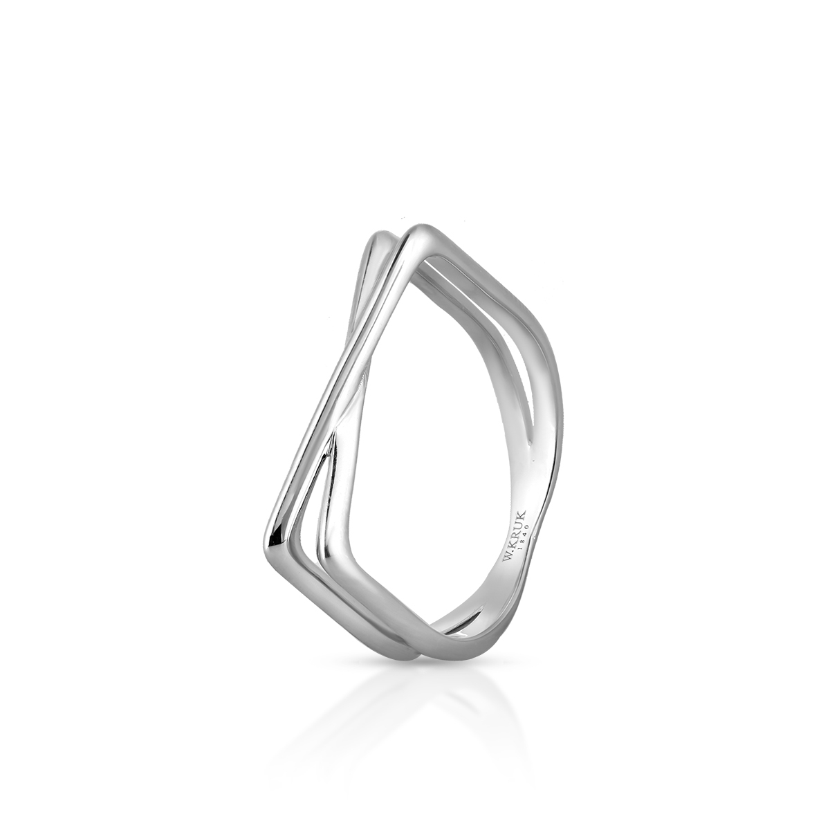 W.KRUK Pierścionek srebrny