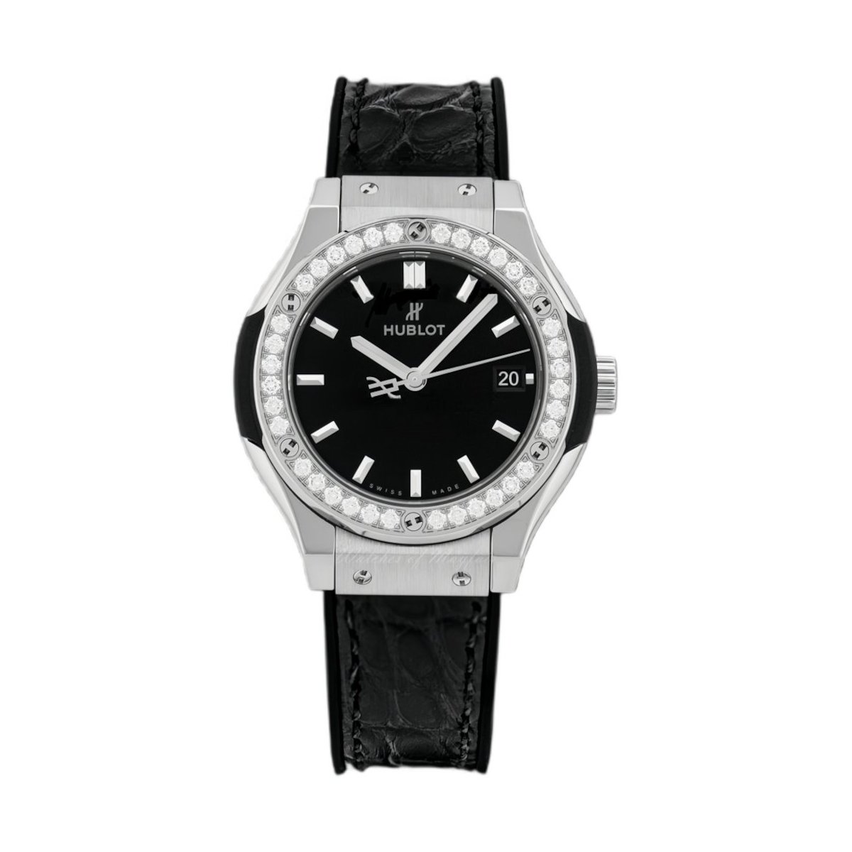 W.KRUK ZEGAREK HUBLOT CLASSIC FUSION TITANIUM DIAMONDS