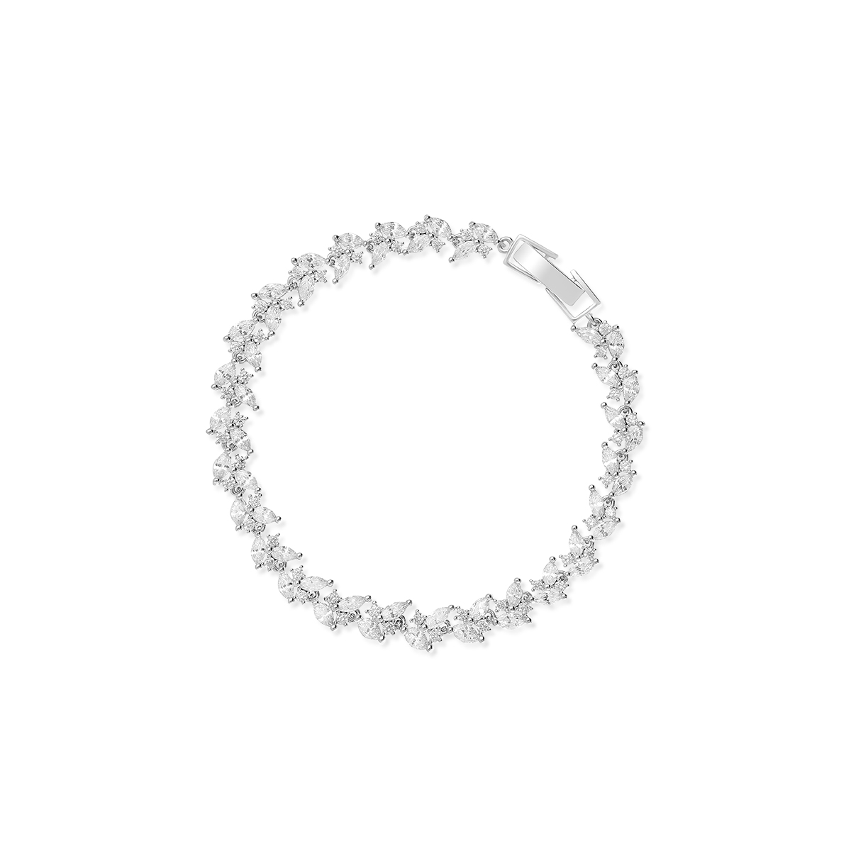 W.KRUK - Bransoletka mosiężna z cyrkoniami