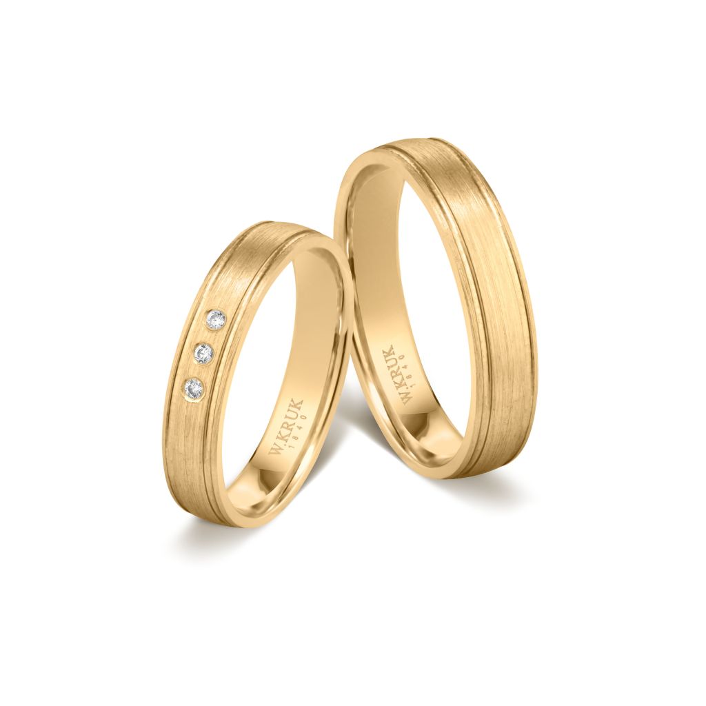 W.KRUK - Komplet obrączek złotych ACRI