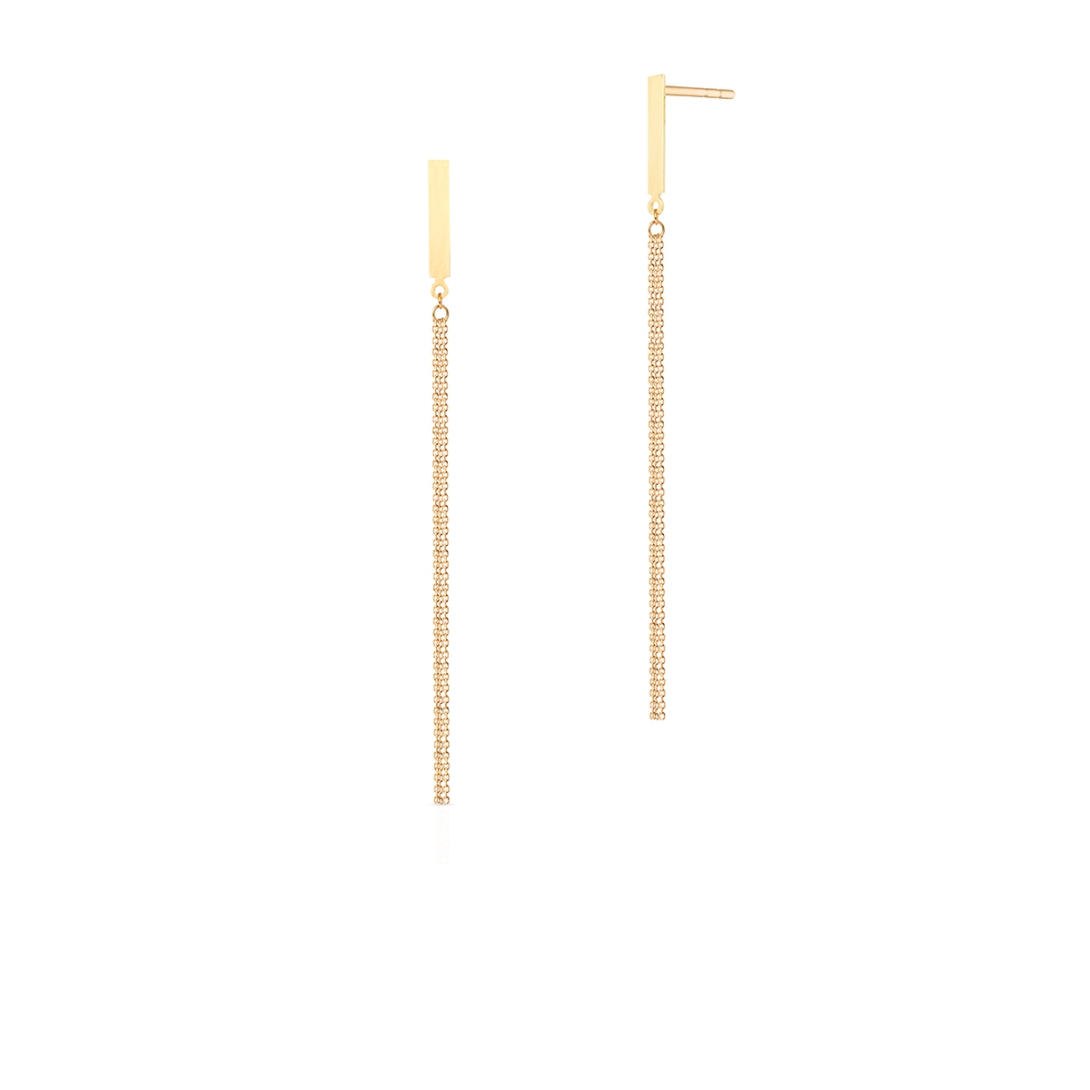 W.KRUK Kolczyki złote długie