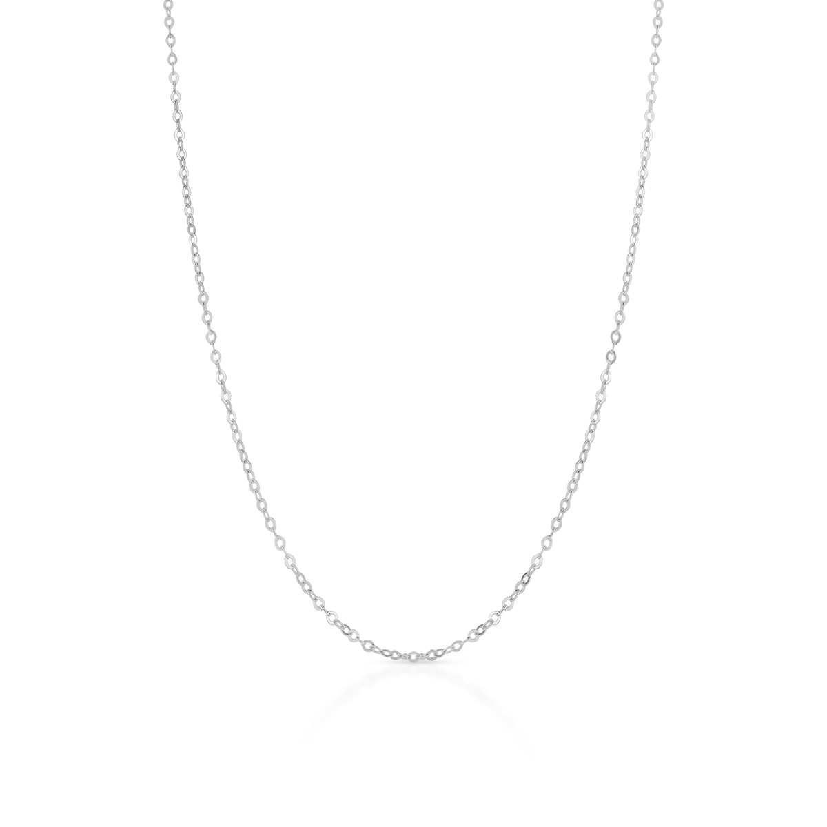 W.KRUK Łańcuszek białe złoto rolo