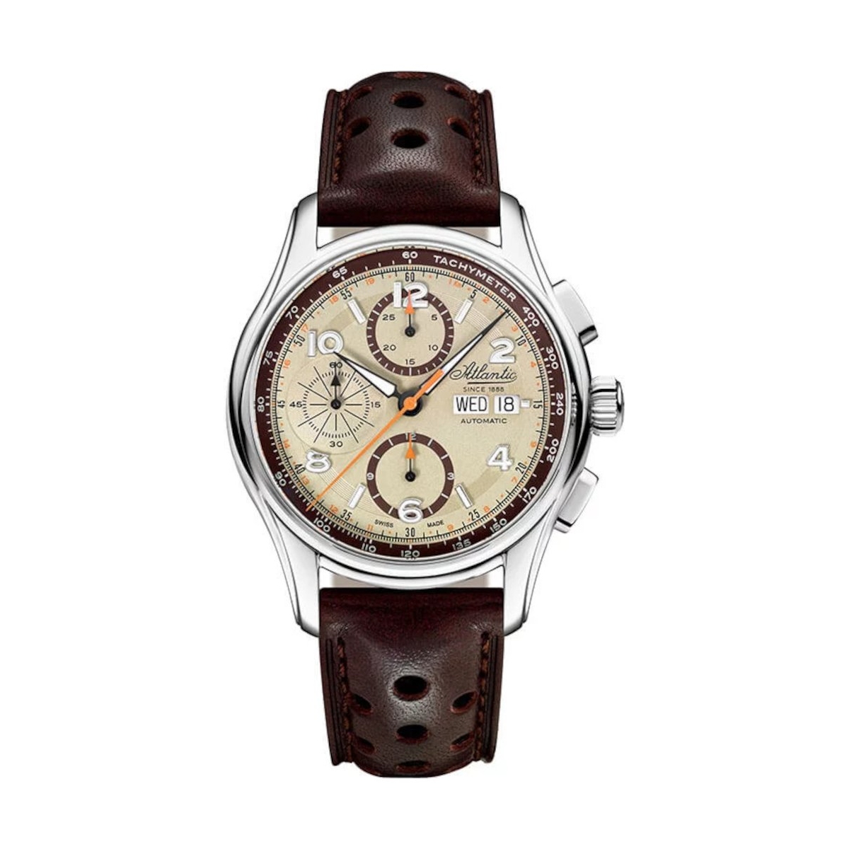 W.KRUK ZEGAREK ATLANTIC WORLDMASTER PRESTIGE VALJOUX CHRONOGRAPH