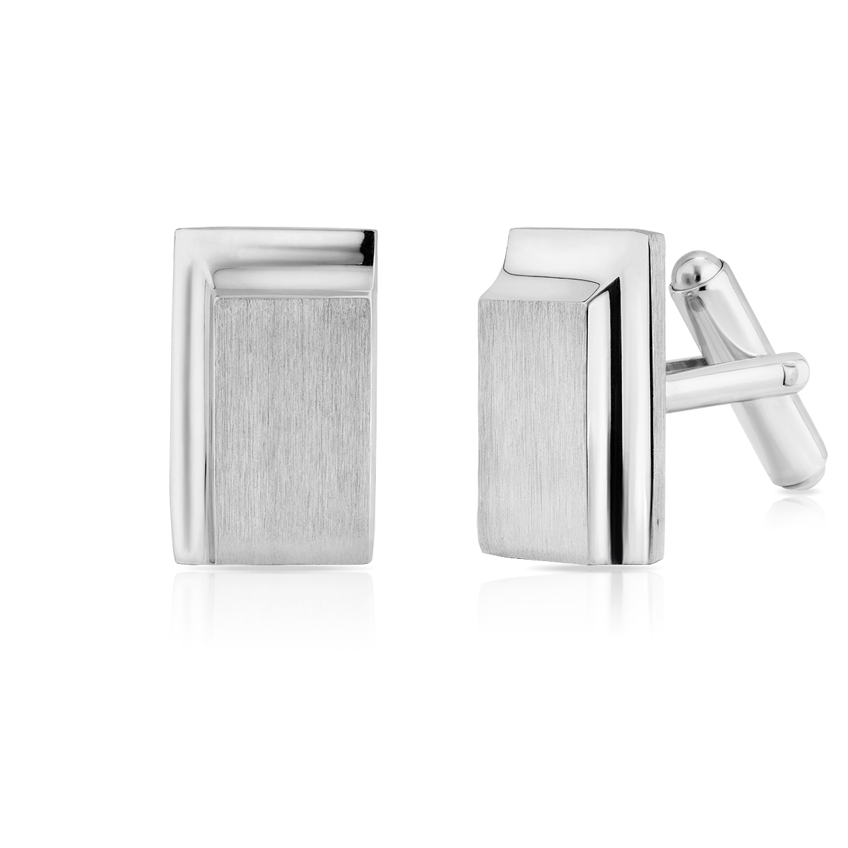 W.KRUK Spinki do koszuli srebrne W.KRUK