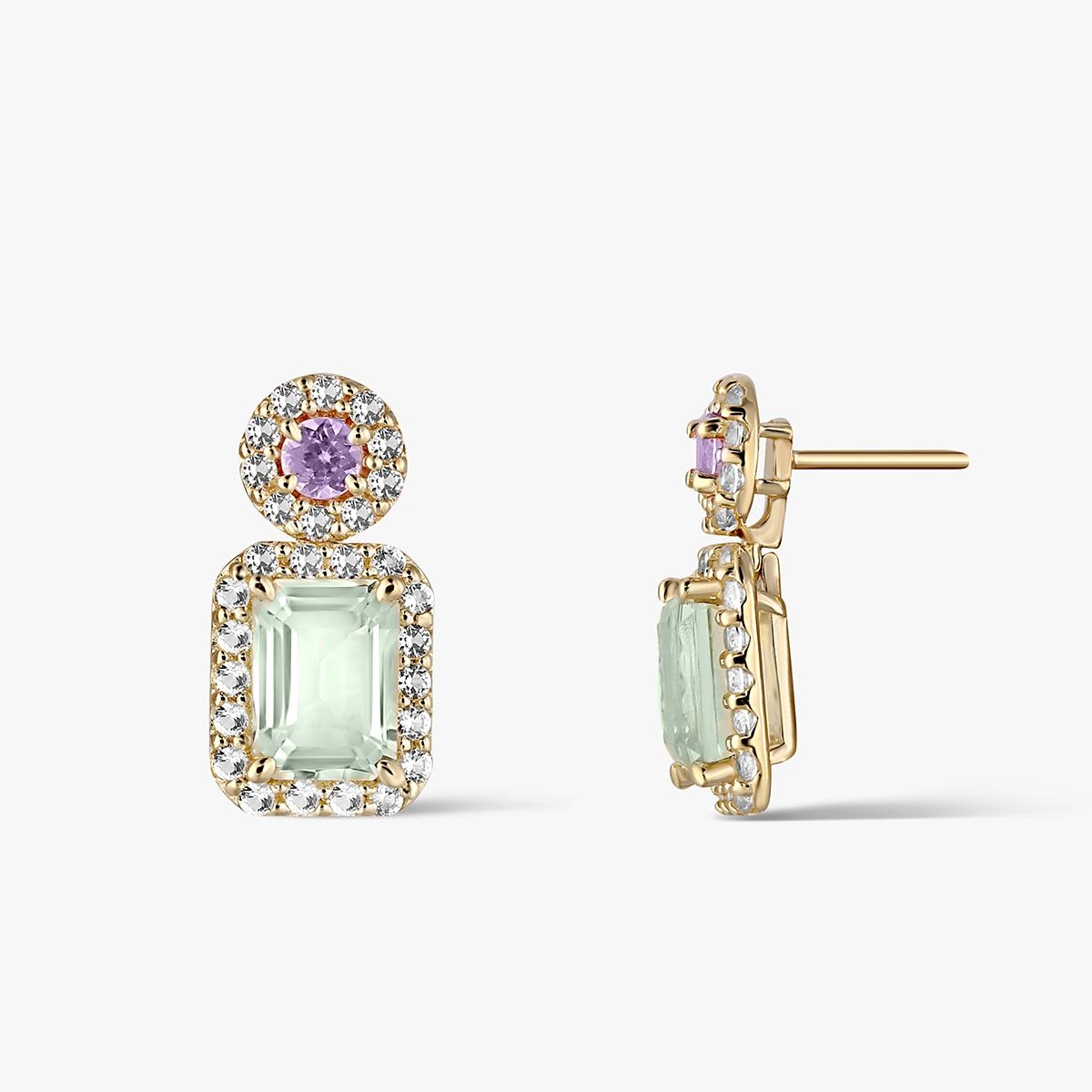 W.KRUK Kolczyki złote Maria Antonina