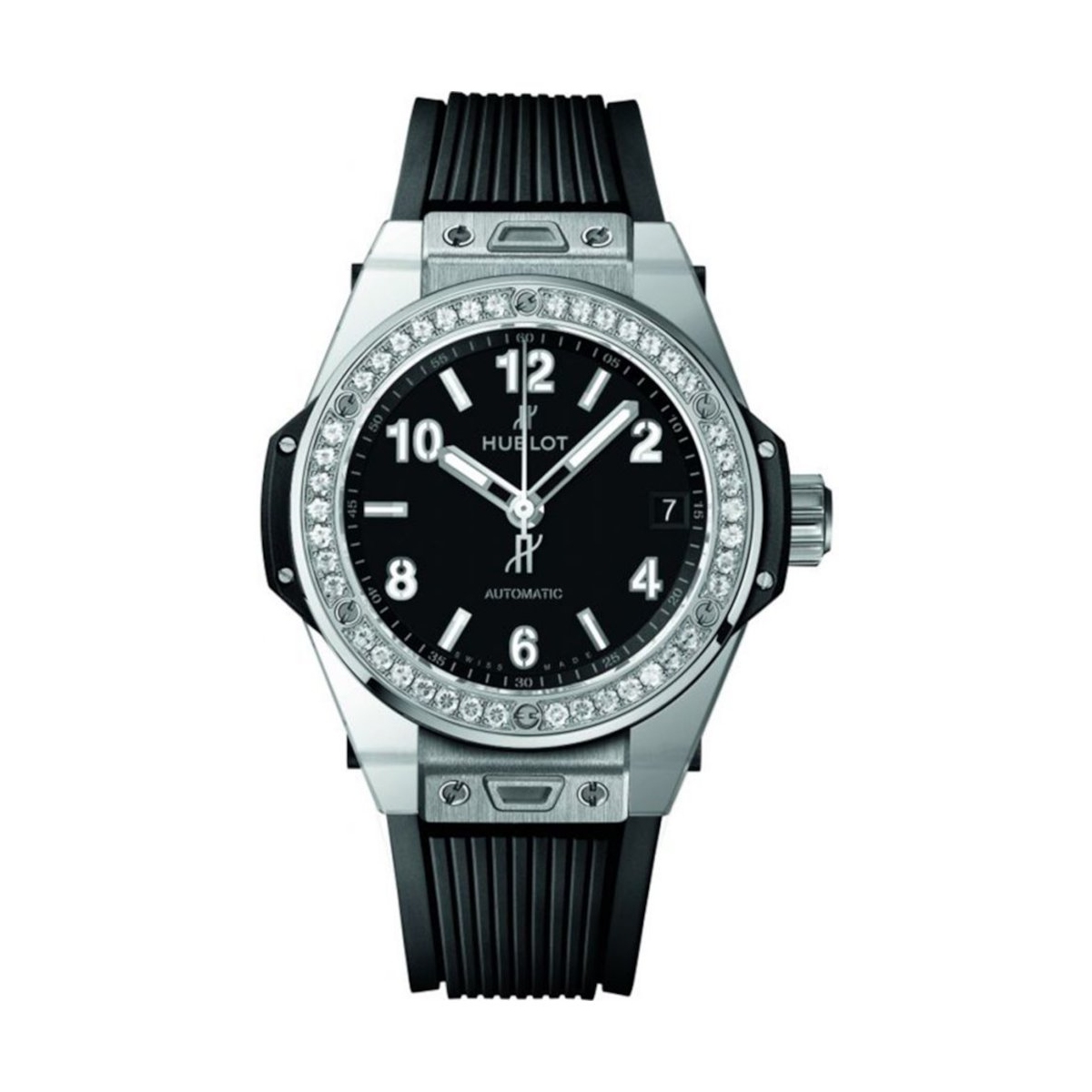 W.KRUK ZEGAREK HUBLOT BIG BANG ONE CLICK STEEL DIAMONDS