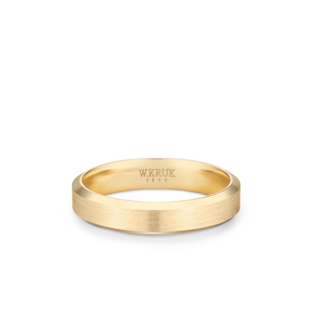 W.KRUK - Obrączka ślubna złota Chamonix męska
