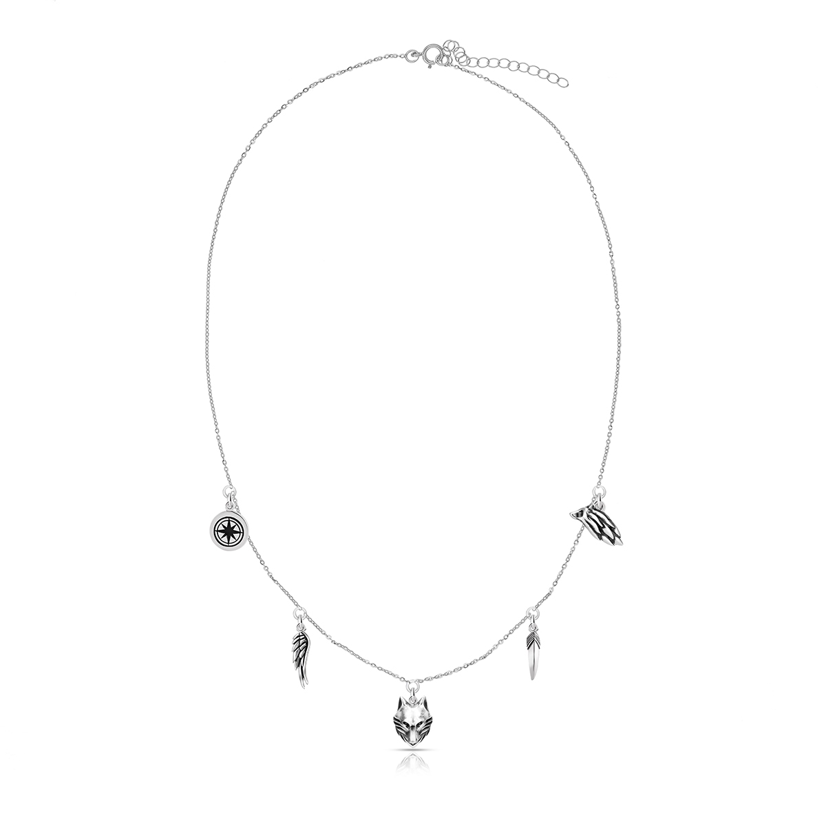 W.KRUK Naszyjnik choker srebrny Freedom